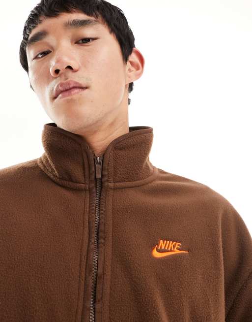 Nike Club Veste zipp e en polaire Marron