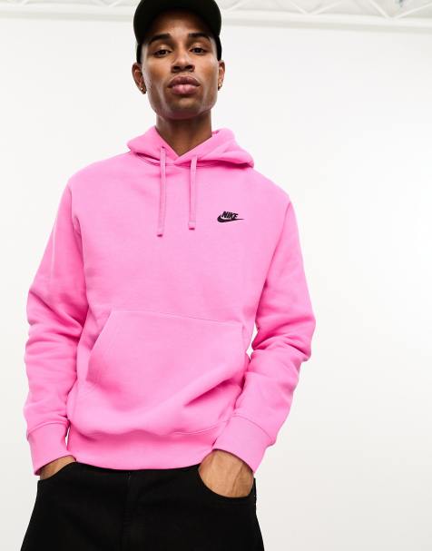 Sweat à discount capuche homme rose