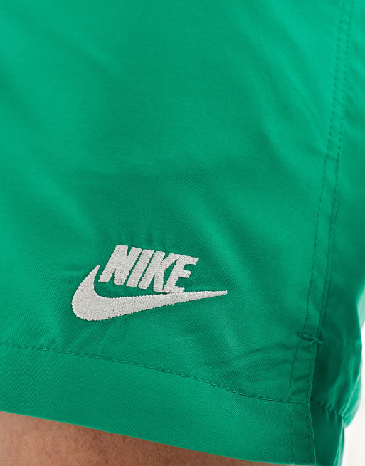 Nike woven flow shorts green best sale