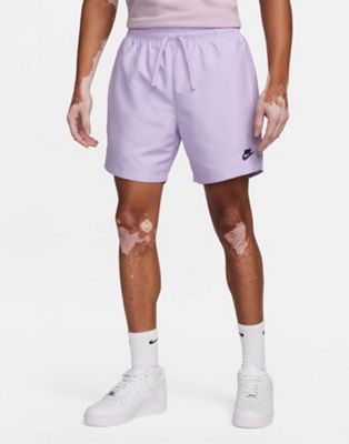 Nike Club Vignette woven shorts in light purple