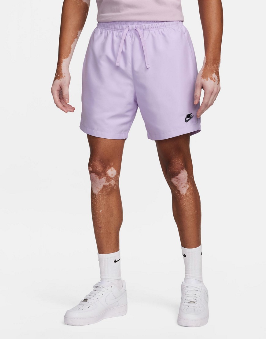 Nike Club Vignette woven shorts in light purple