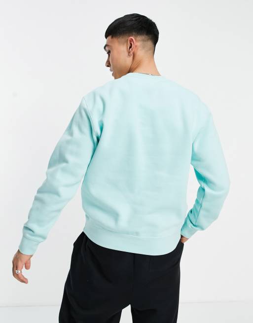 Nike – Club – Wasserblaues Sweatshirt mit Rundhalsausschnitt, 2 von 4