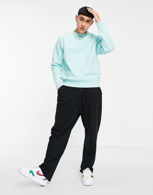 Nike – Club – Wasserblaues Sweatshirt mit Rundhalsausschnitt, 4 von 4