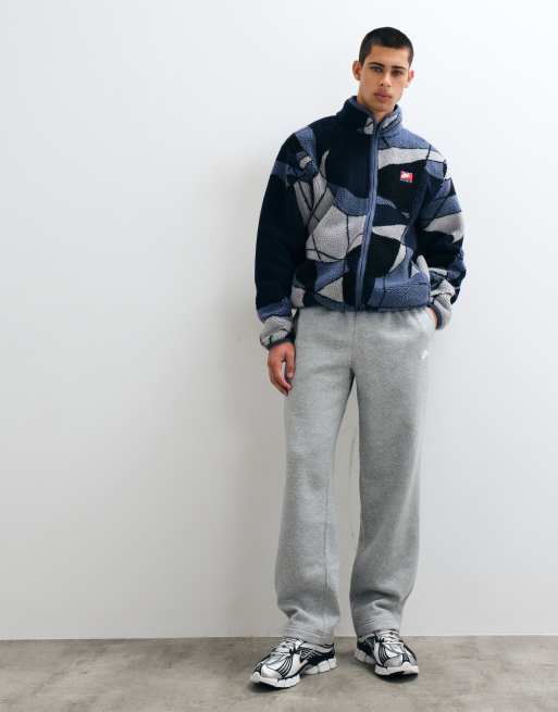 Nike Club Winter all over print fleece in blue, 3 of 5