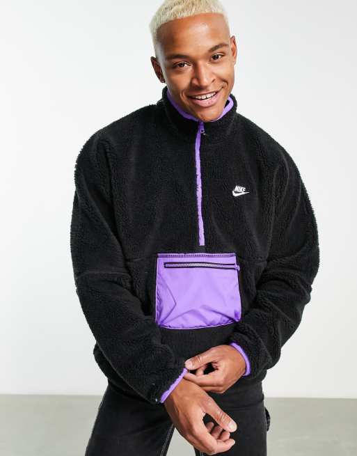 Nike winter fleece half zip new arrivals