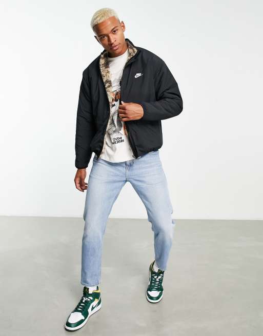 Nike Club Winter reversible anorak with contrast pocket in