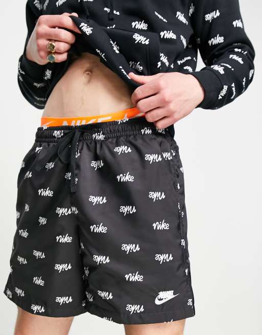 nike woven logo shorts