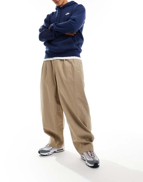 Nike Club woven balloon trousers in beige - view 1
