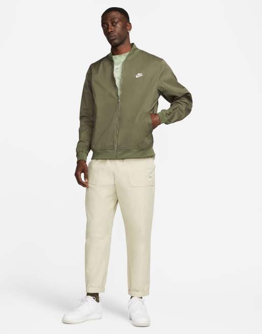 Nike olive bomber store jacket