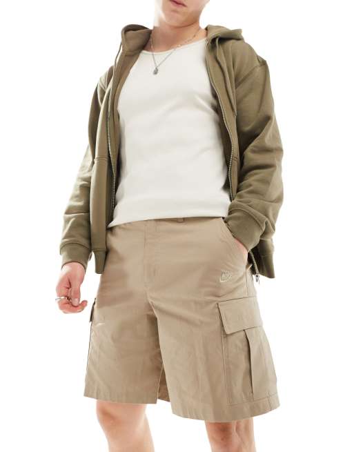 Nike Club woven cargo shorts in khaki