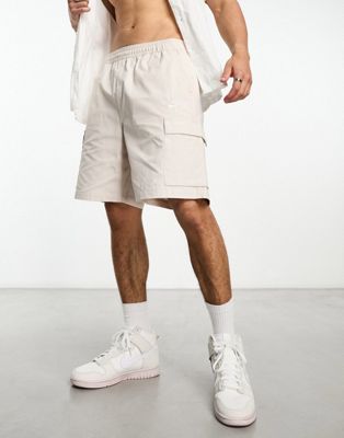 Nike Club woven cargo shorts in stone - ASOS Price Checker
