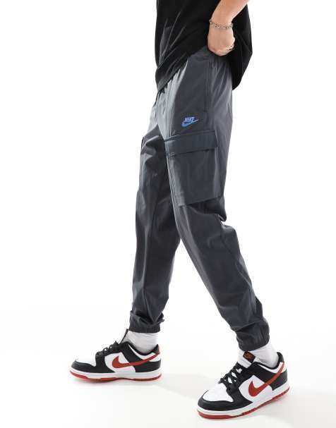 Nike Club woven cargo trouser in dark grey - view 1