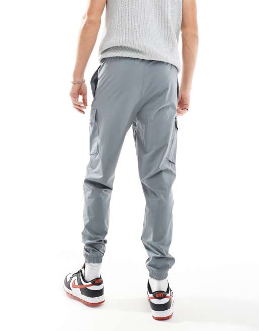 Nike Club woven cargo trouser in light grey ASOS