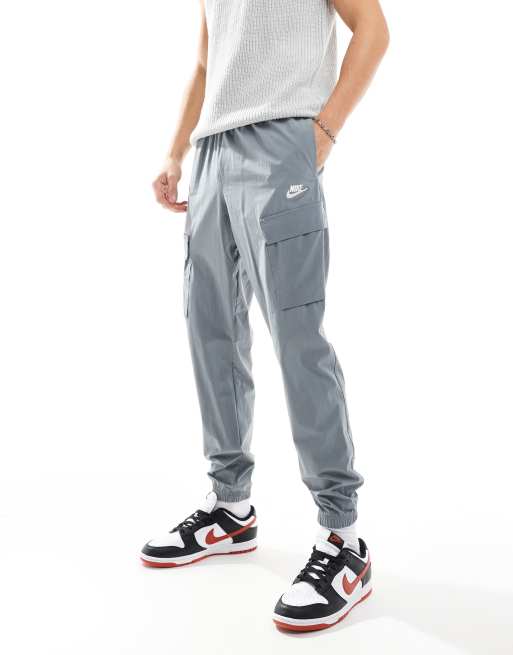 Nike Club woven cargo trouser in light grey ASOS