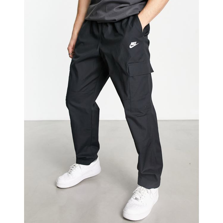 Nike Club woven cargo trousers in black