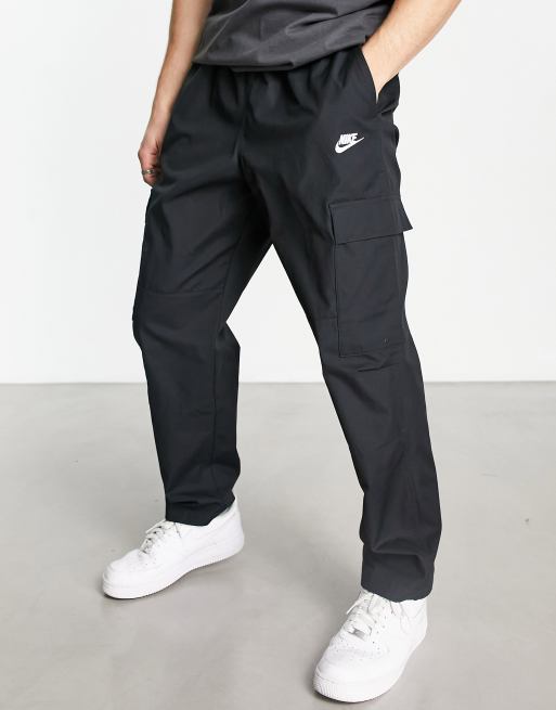 Nike Club woven cargo trousers in black