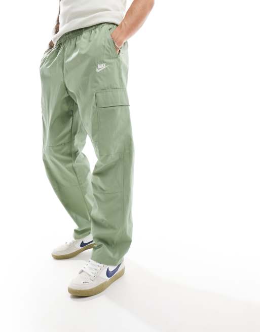 Nike Club woven cargo trousers in green