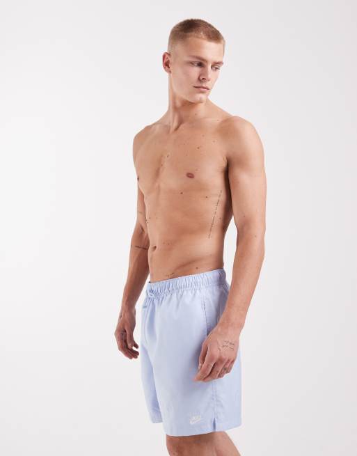 Nike Club woven flow shorts in light blue, 3 of 5