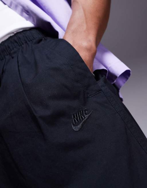 Nike Club Woven oversized shorts in black, 3 of 5