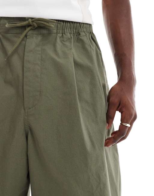 Nike Club Woven oversized shorts in khaki, 4 of 5