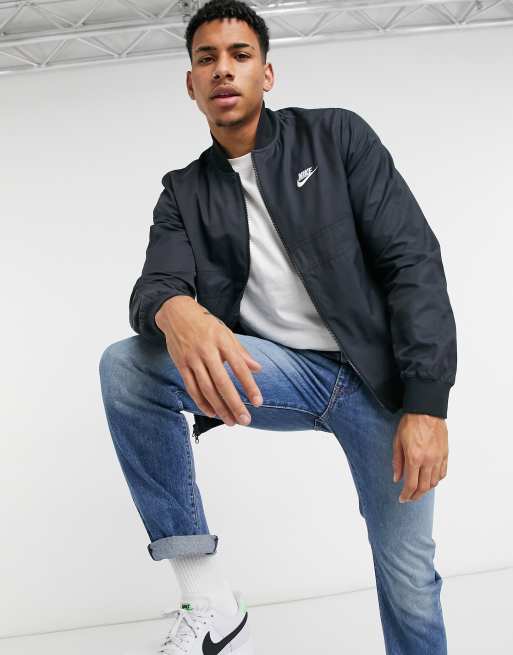 Nike Club woven players jacket in black ASOS