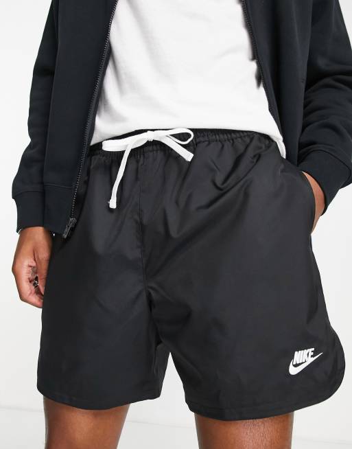 Nike woven logo shorts cheap in black