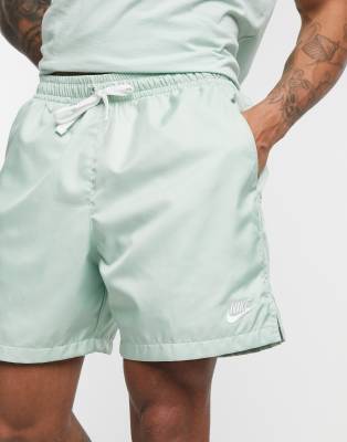 nike club shorts dusty green