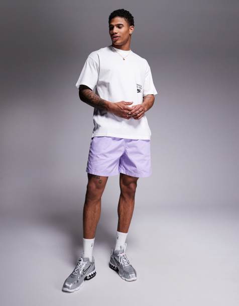 Nike Club woven shorts in lilac - view 1