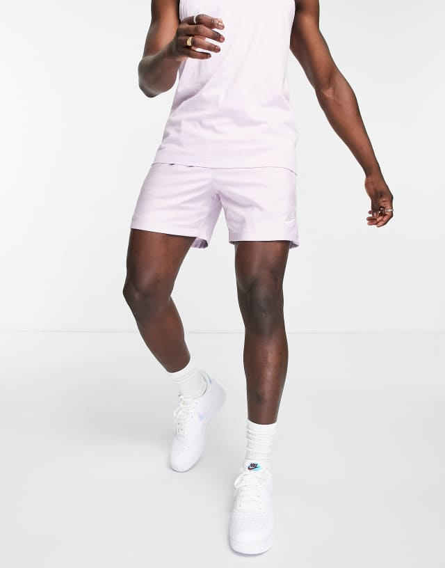 Nike Club woven shorts in pale purple