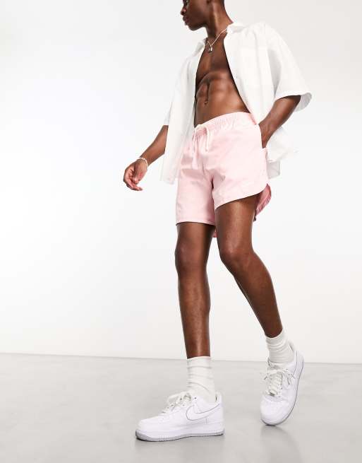 Pink and hotsell white nike shorts