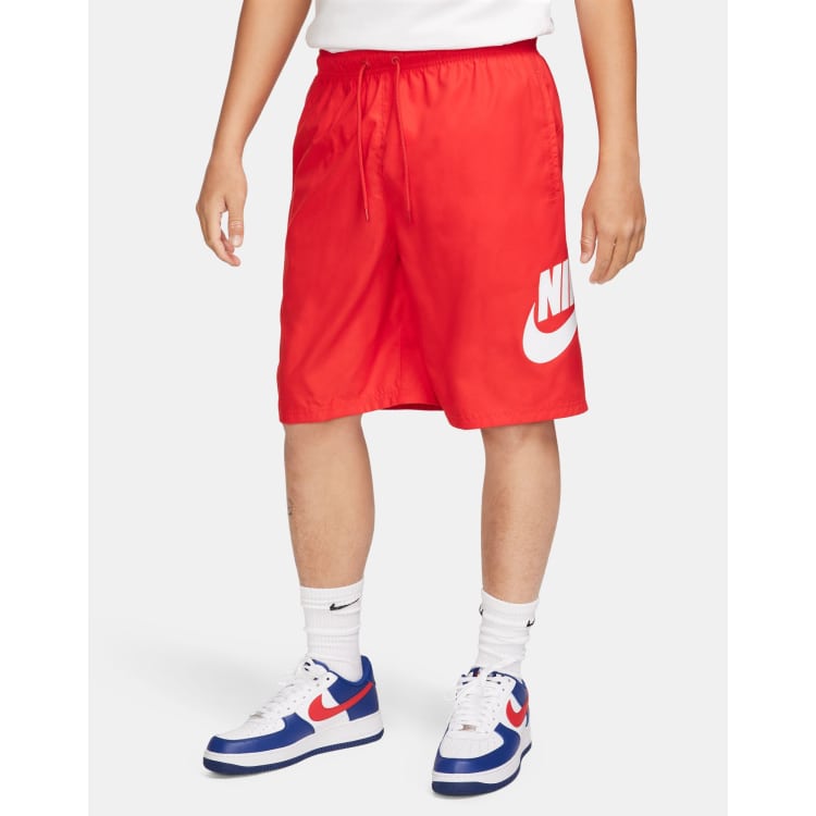 Nike Club Men s Woven Shorts University Red White