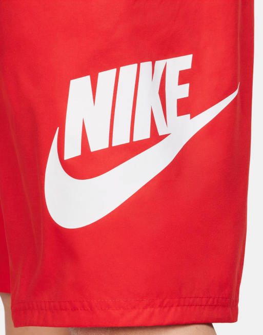 Nike Club woven shorts in red, 2 of 4