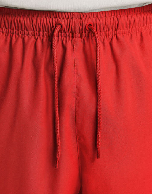 Nike Club woven shorts in red, 4 of 4