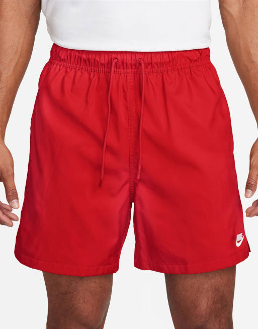 Nike Club woven shorts in red, 2 of 4