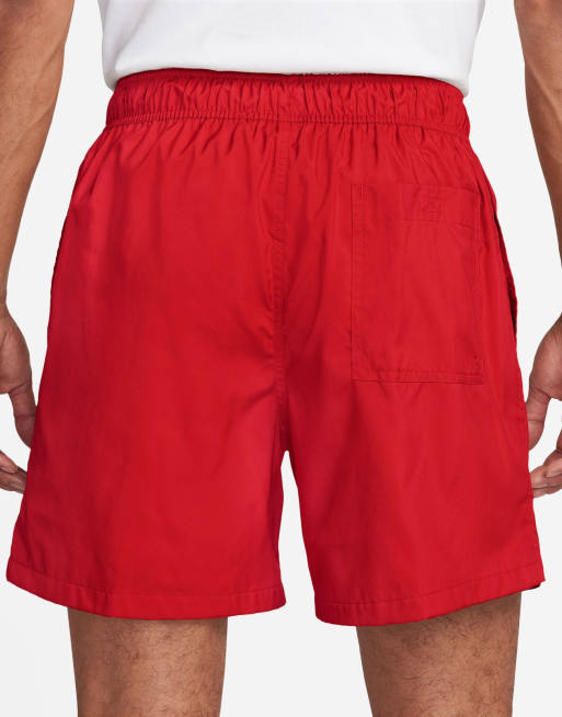Nike Club woven shorts in red, 4 of 4
