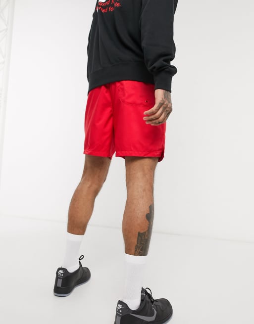Nike Club woven shorts in red, 2 of 4