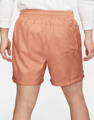 Nike Club woven shorts in washed coral 
