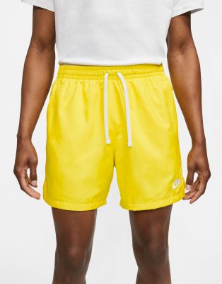 nike mens shorts yellow