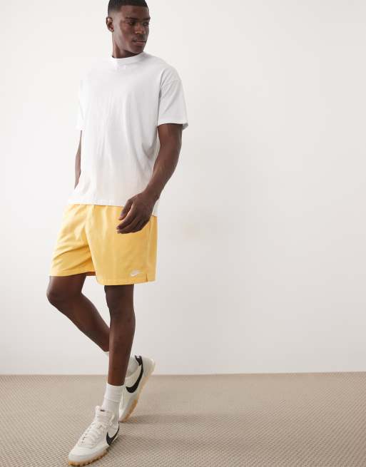 Nike Club Woven shorts in yellow, 4 of 5