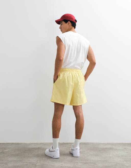 Nike Club woven shorts in yellow , 5 of 5