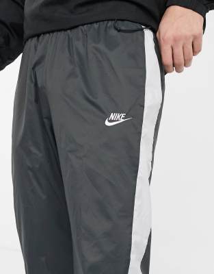 nike club straight leg joggers in black