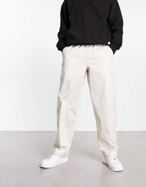 Straight-Leg Woven Trousers