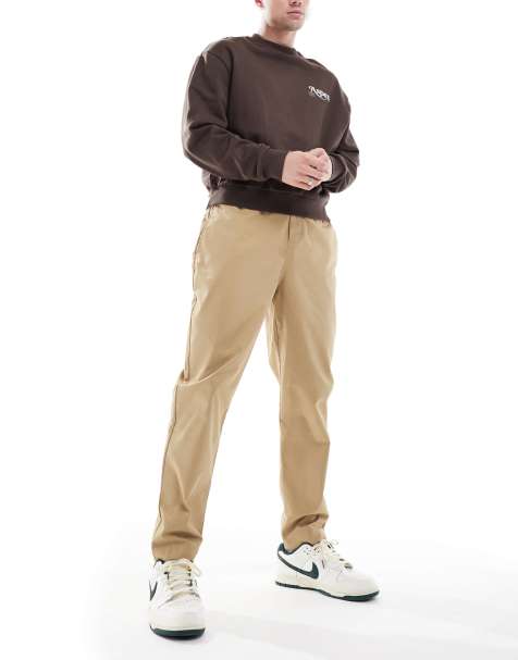 Nike Club woven tapered trousers in beige