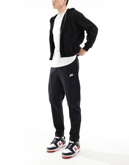 Nike Club woven tapered pants in black