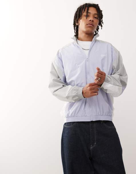 Nike Club woven track jacket in blue & gray - view 1