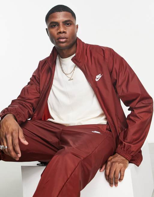 Nike Sportswear Men's Brown Tracksuit Suit