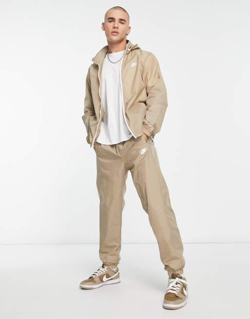 Tan hot sale nike tracksuit