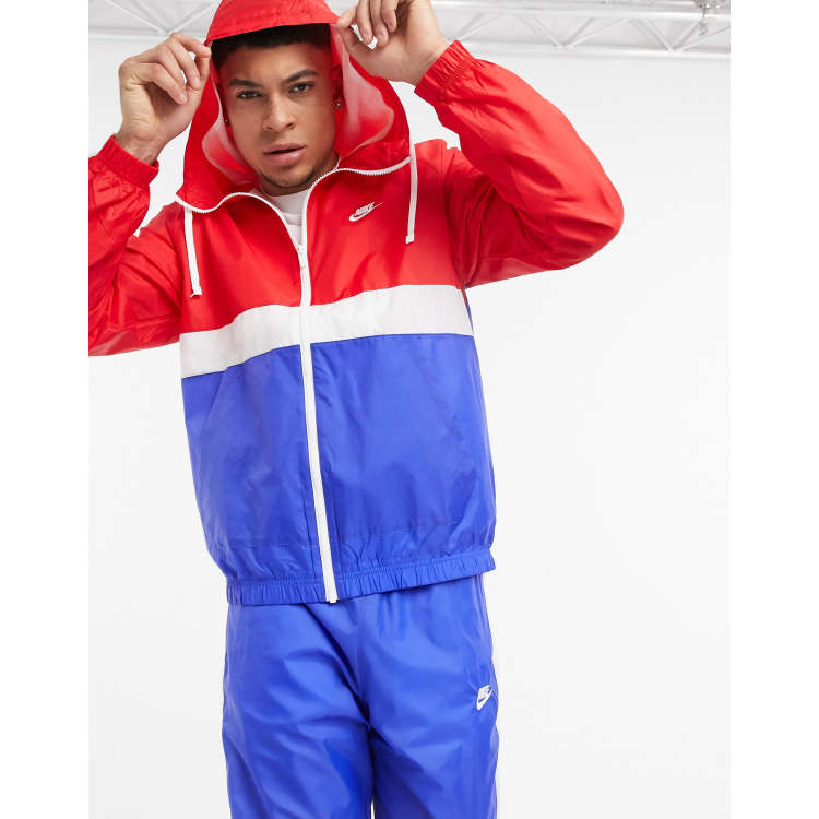 red white nike tracksuit