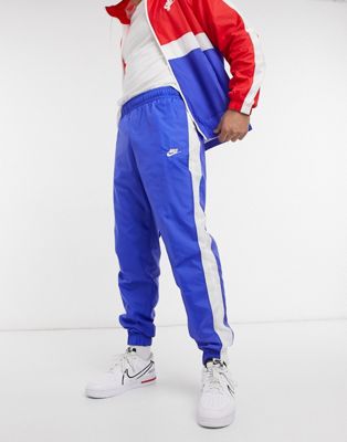 blue red and white nike tracksuit