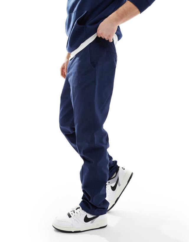 Nike - club woven trousers in navy